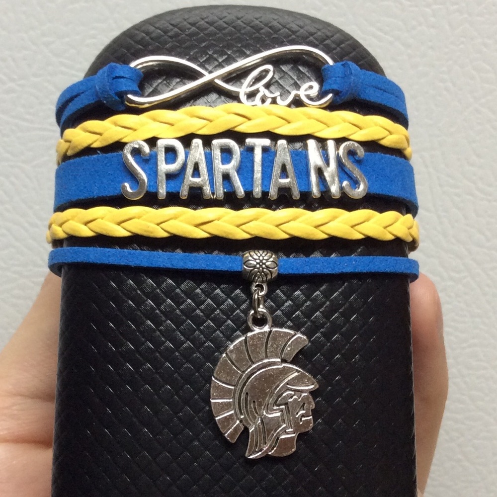 Spartans baseball bracelet